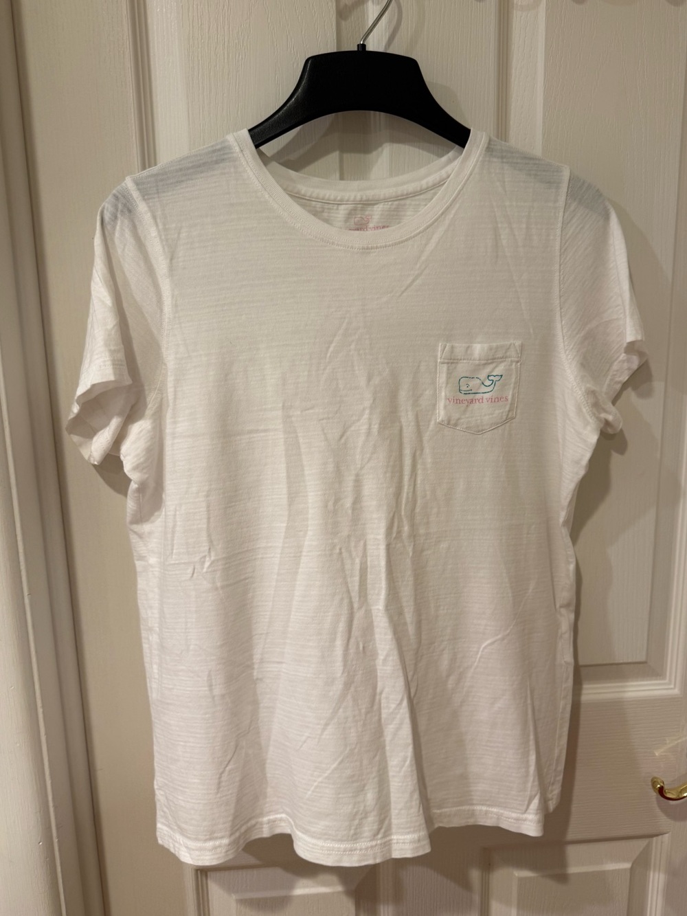 Vineyard Vines Women’s White Pocket Tee Size Large